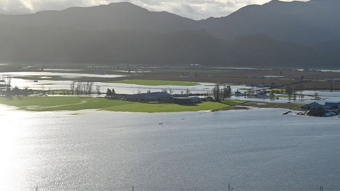 Aerial photos show flooding in Sumas Prairie, British Columbia. (Image credit: City of Abbotsford)