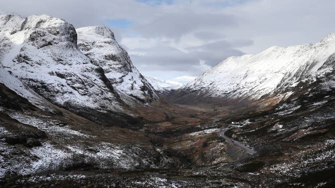 A view of Glencoe in the Scottish Highlands.
