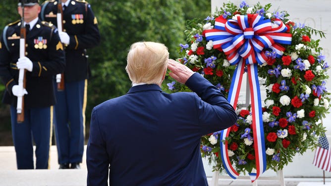 Trump at tomb of the unknown soldier