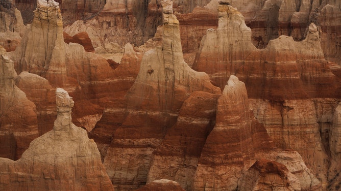 Coal Mine Canyon, located on the Navajo-Hopi Indian border in Arizona.