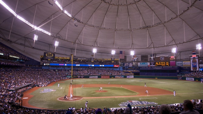 Philadelphia Phillies starting pitcher Brett Myers during Game 2 of the 2008 World Series between the Tampa Bay Rays and the Philadelphia Phillies at Tropicana Field in St. Petersburg, FL.