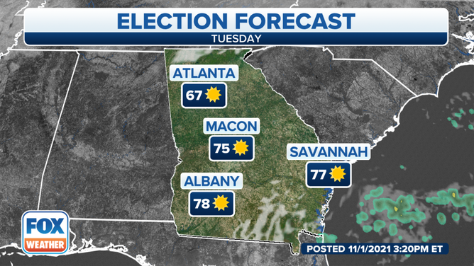Election Day 2021 forecast for Georgia