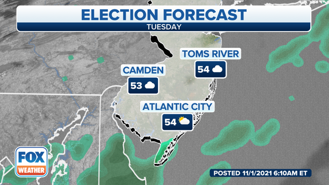 New Jersey's Election Day 2021 forecast.