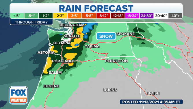 Northwest Rain QPF