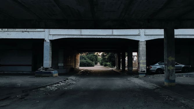 Under an Overpass