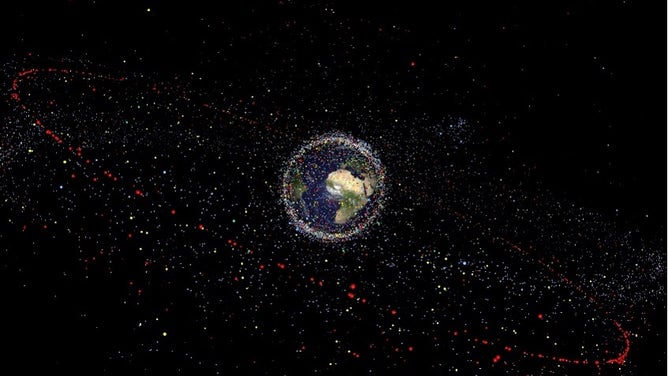 Diagramme montrant la répartition des débris spatiaux.