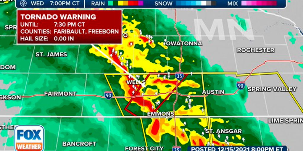 First December Tornado Warnings on record issued for parts of Minnesota ...