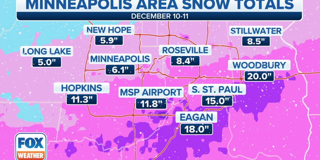 Winter storm produces more than a foot of snow in Twin Cities