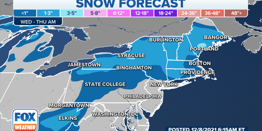 First snow of season arrives in Northeast, including Boston and ...
