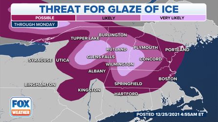 Wintry conditions expected throughout New England on Saturday