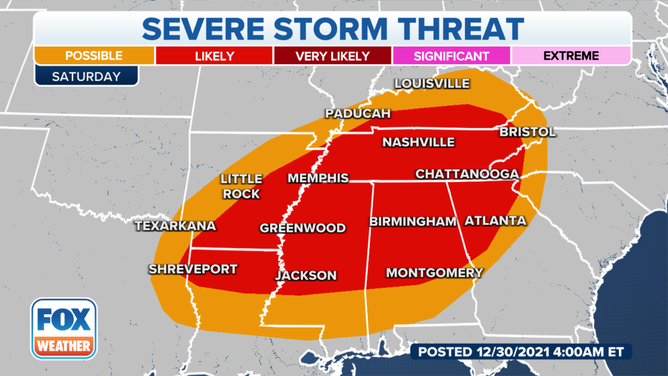 Saturday severe weather potential.