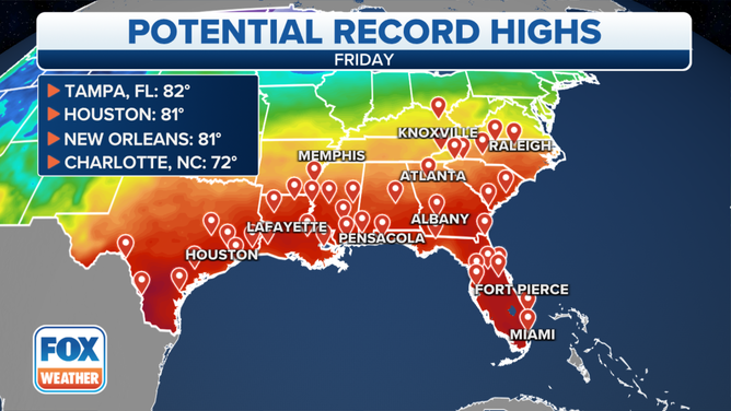 Friday Records Map