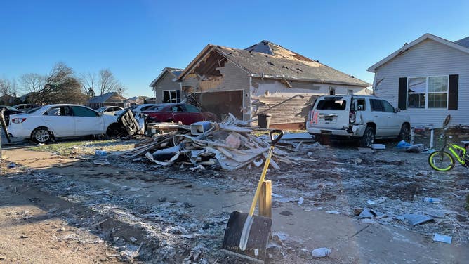 Tornado damage in Bowling Green, Kentucky 12/21