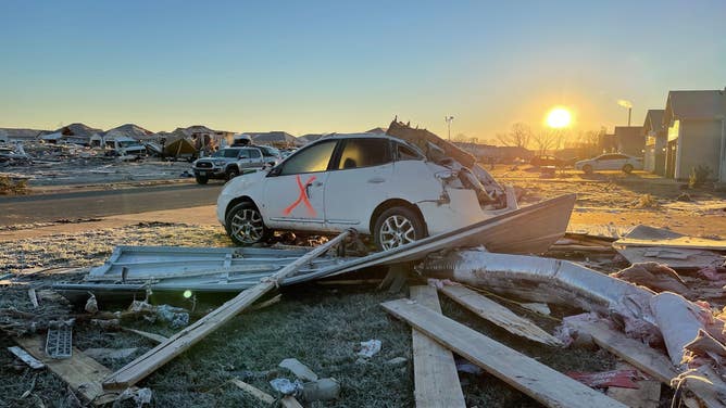 Tornado damage in Bowling Green, Kentucky 12/21