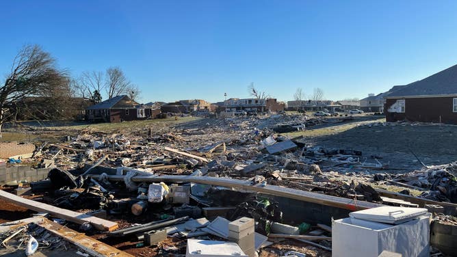 Tornado damage in Bowling Green, Kentucky 12/21