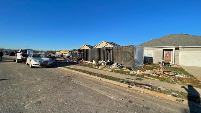 Tornado damage in Bowling Green, Kentucky 12/21
