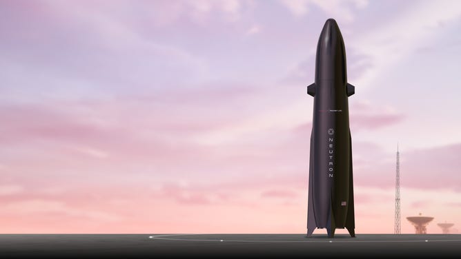 A rendering of Rocket Lab's Neutron launch vehicle.