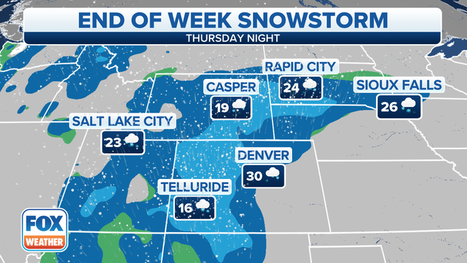 Forecast for Thursday night, Dec. 9, 2021.