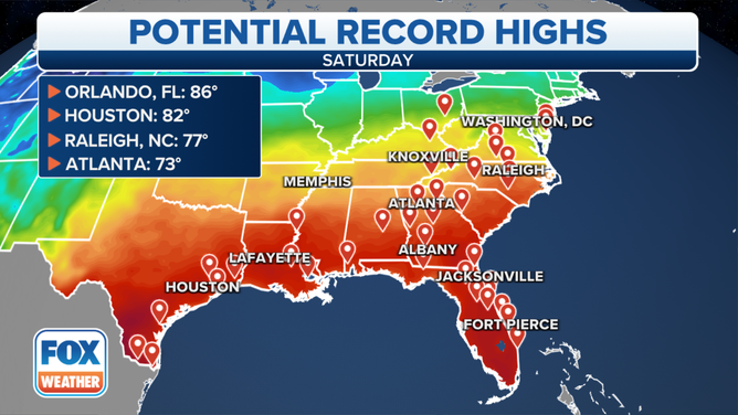 Saturday Records Map