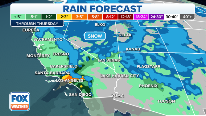 Southern California Rain Forecast 12/28/21