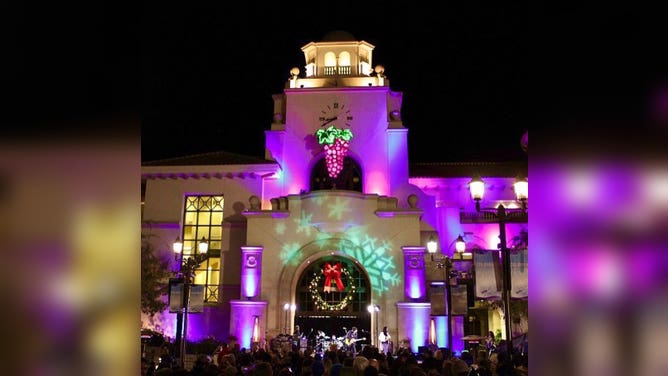 Temecula, California drops a bunch of grapes on New Year's Eve.