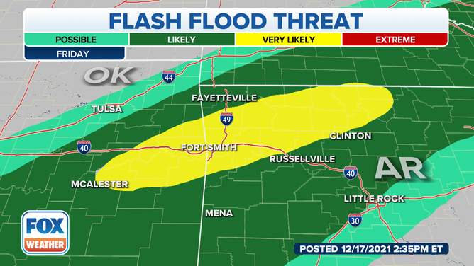 WPC flash flood outlook 12-17-21