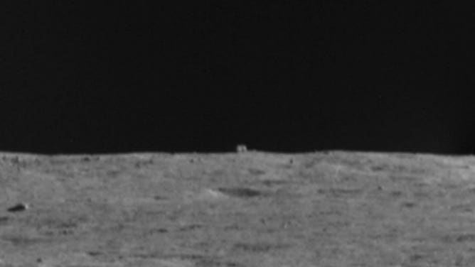 China's Yutu 2 rover photographed this object on the moon. The rover is headed to investigate the object.