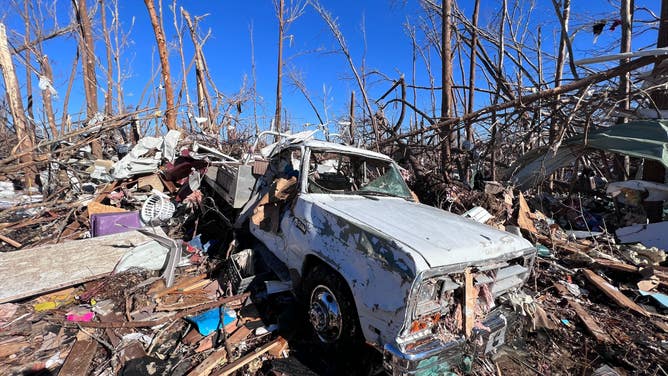 Tornado Damage in Dawson Springs, KY 12/21