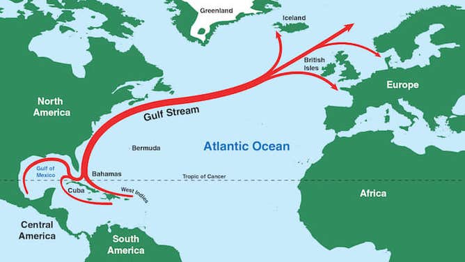 Map of Gulf Stream