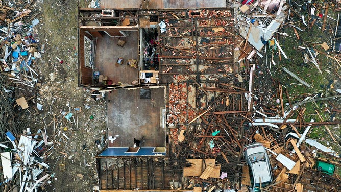 Mayfield tornado damage 2021