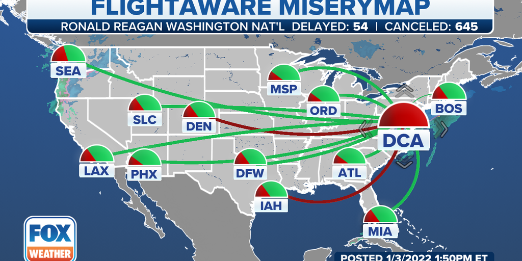 Us East Coast Airport Map