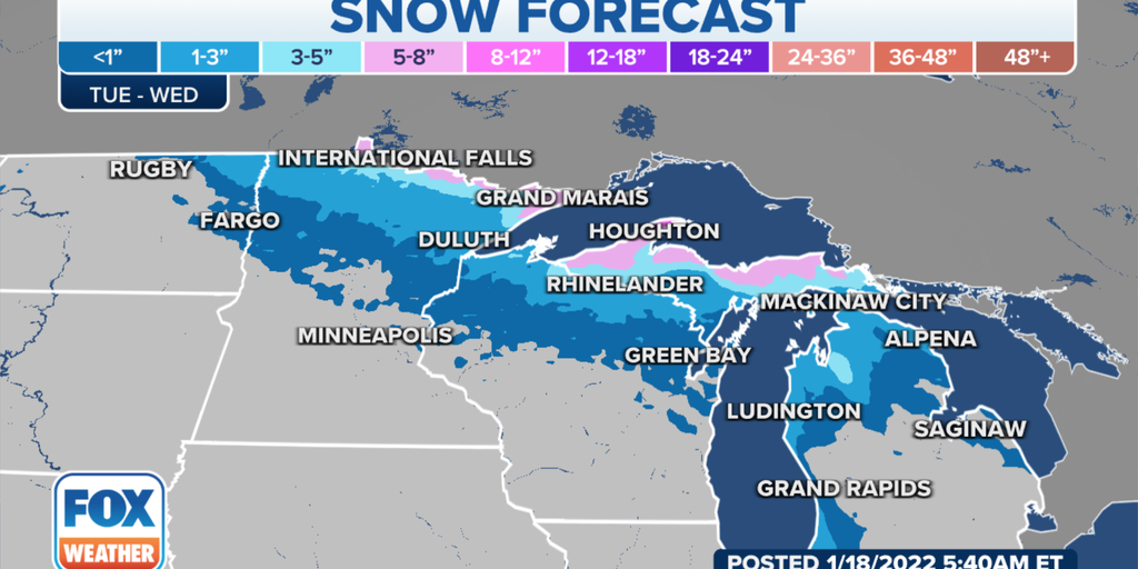 Clipper system brings another round of snow, gusty winds to Great Lakes ...