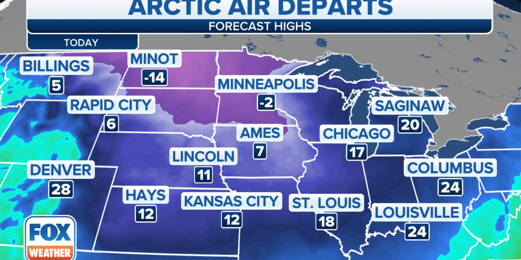 Dangerously cold air sweeping across central US | Fox Weather