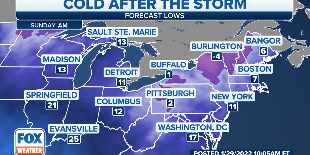 Bitter cold surges south in wake of powerful nor’easter | Fox Weather