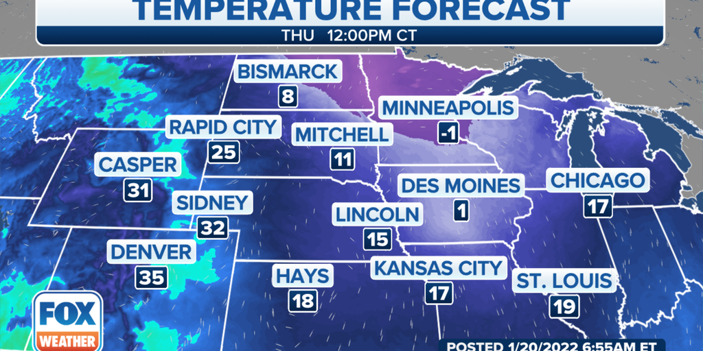 Feels-like temperatures in northern US colder than kitchen freezer ...