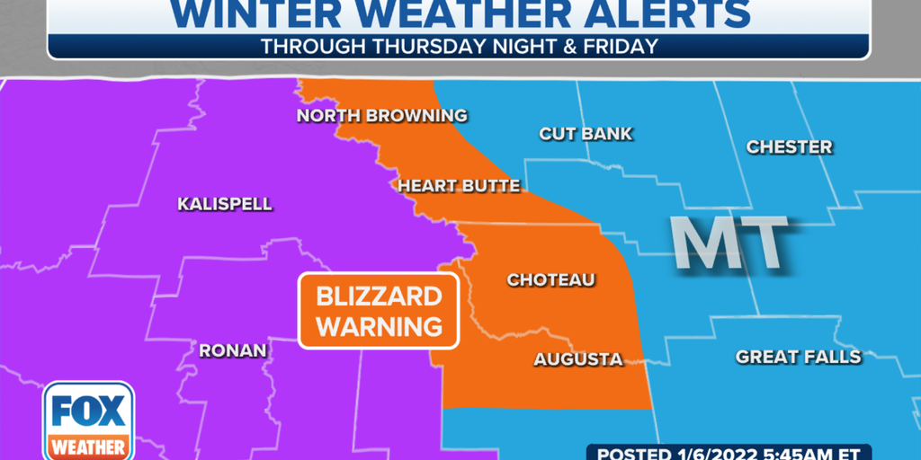 Blizzard Warning for parts of Montana as fresh round of snow gears up ...