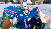 Artist creates snowy tribute to Bills quarterback Josh Allen