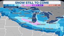 Snow, dangerous cold to linger in Midwest, Plains