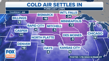 Temperatures to reach below zero in some spots of Central Plains