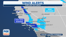 Strong Santa Ana winds could bring 80-mph gusts to Southern California