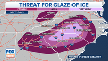 Significant ice accumulations, power outages expected in Southeast from winter storm