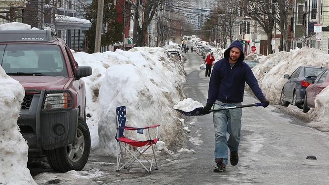 With Much Controversy, Boston Begins Removing Parking Space Savers : The Two-Way : NPR