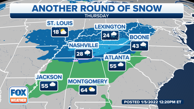 Forecast for Thursday, Jan. 6, 2022.