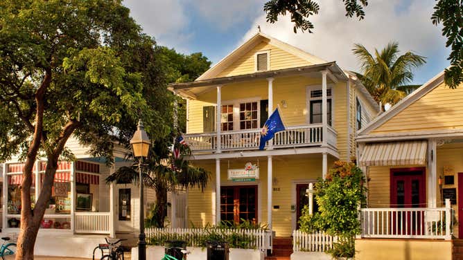 A colorful inn in Key West, FL.