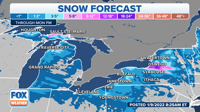 Lake-effect Snow Could Dump Another 2 Feet Across The Great Lakes ...