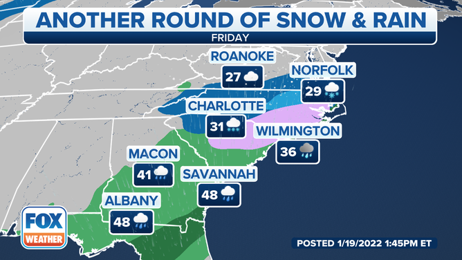 Forecast for Friday, Jan. 21, 2022.