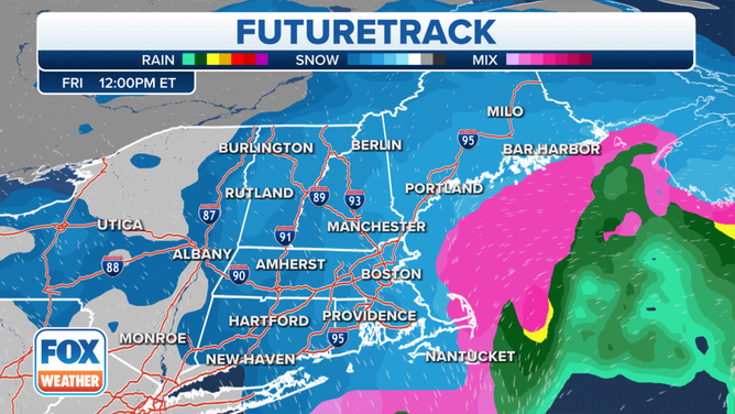 New England Futuretrack valid 12 p.m. Eastern time Friday, Jan. 7, 2022.