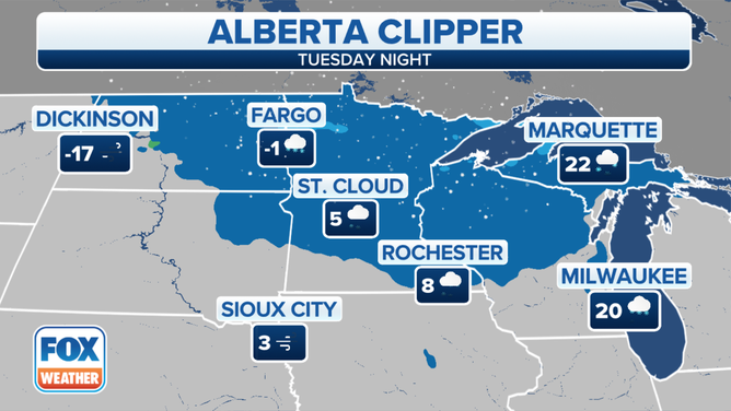 Midweek Alberta Clipper To Bring Next Round Of Snow To Upper Midwest ...