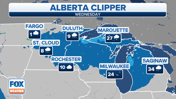 Forecast for Wednesday, Jan. 5, 2022.