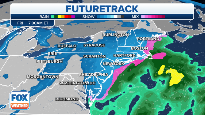 Northeast Futuretrack valid 7 a.m. Eastern time Friday, Jan. 7, 2022.